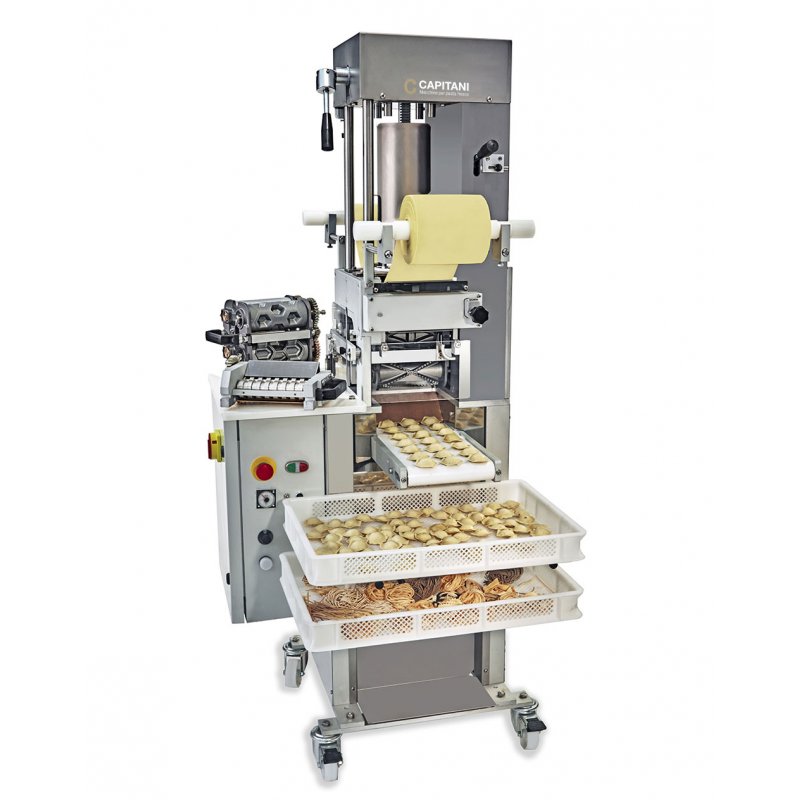Maquina para hacer raviolis y pasta larga Capitani RS/TS 160. Producción 60 a 100 Kg/H