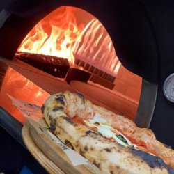 Horno estático para pizza Napolitana a leña, gas, pellets o combinado. Enfoscado color