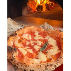 Horno estático para pizza Napolitana a leña, gas, pellets o combinado. Mosaico amarillo.