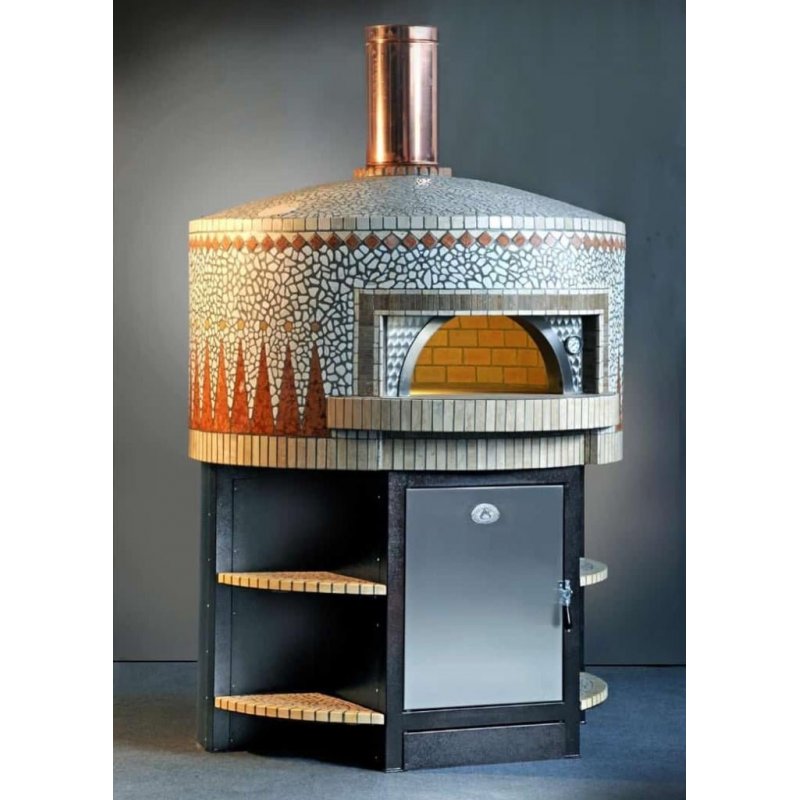 Horno estático para pizza Napolitana a leña, gas, pellets o combinado. Mosaico clasic