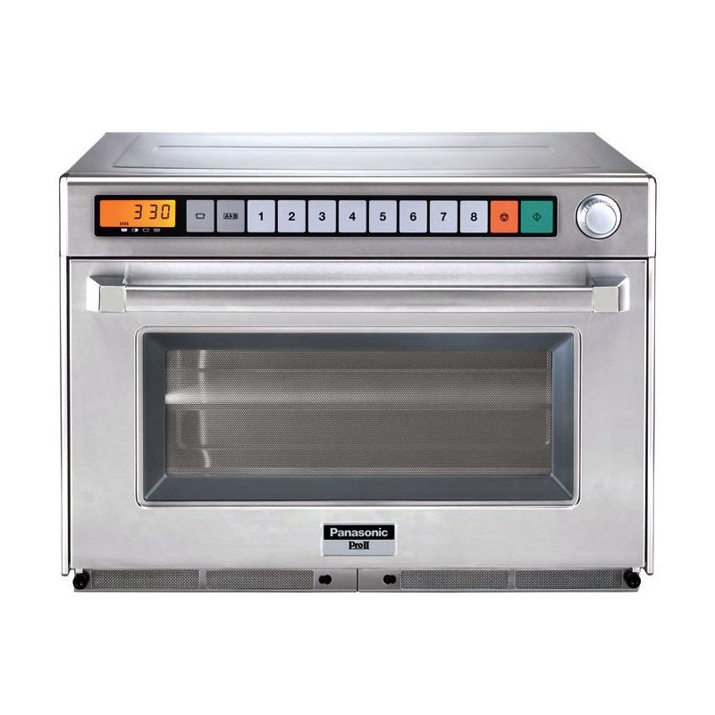 Microondas profesional Panasonic serie 60 Hz NE-2180 (44L). Voltaje para barcos o exportación.