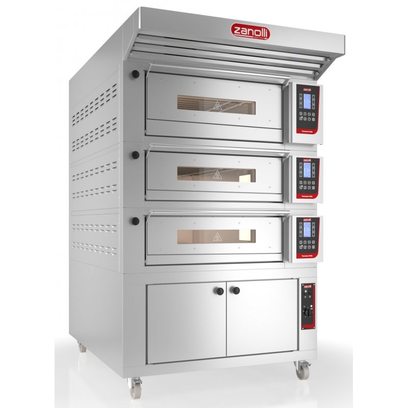 Horno eléctrico Zanolli Teorema Polis 3 MC26 para pizza, pan y pastelería