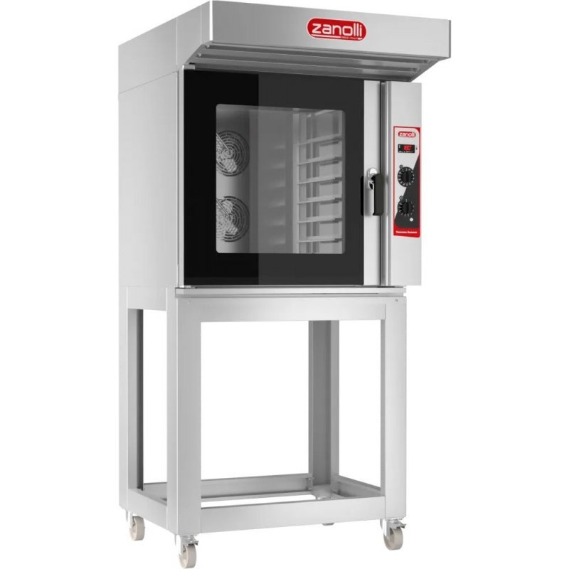 Horno de conveccion eléctrico Zanolli Teorema Anemos 6 para pastelería y panadería