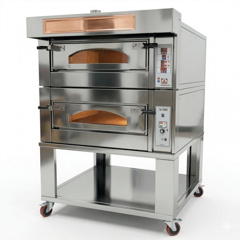 Horno Izzo B2T para pizza en bandejas de 2 pisos