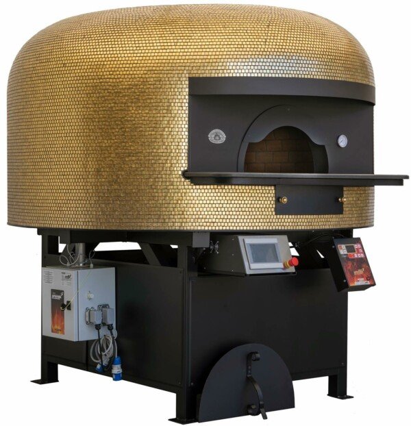 Hornos para pizza napolitana de cúpula a leña, gas o combinados