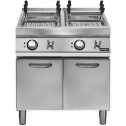 Cuecepastas eléctrico 2 cubas 40+40L Fondo 900 Pratika